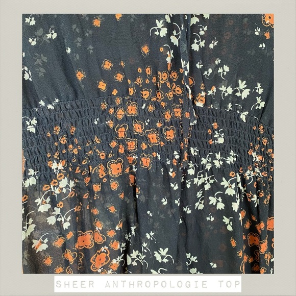 Sheer Anthropologie Top - Picture 4 of 4